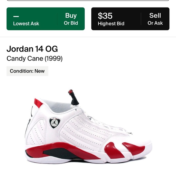 1999 Jordan 14 candy cane - Picture 7 of 7